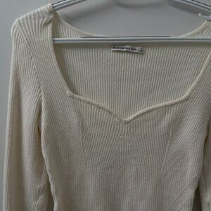 Abercrombie White Long Sleeve